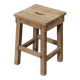 Vintage workshop stool in solid wood – sandblasted