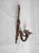 Patinated bronze wall lamp in louis XVI ribbon style