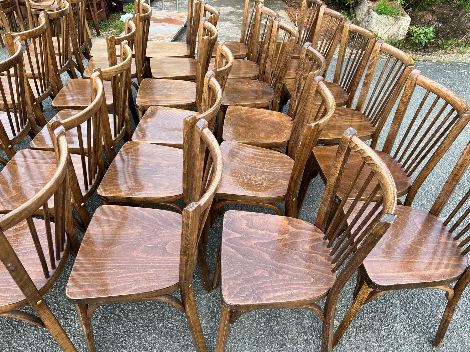 Set of 34 Baumann chairs