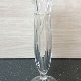 Hand-cut crystal vase