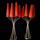 Paire de grandes lampes candelabre