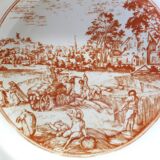 6 vintage white Augusty porcelain soup plates in very good condition.