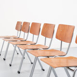 Vintage chair eromes oak chrome