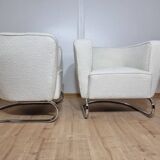 Fauteuils Chromés par Jindrich Halabala, Set de 2