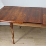 Scandinavian extendable rosewood dining table, 1960s