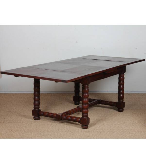 Table de repas extensible, travail français des années 1940