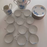 Antique coffee service in Limoges porcelain – F. Legrand & Cie