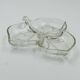 Vintage glass leaf dish