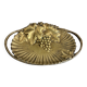 Superb antique brass tray with Art Nouveau grapes.