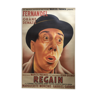 Cinema poster "Regain" Fernandel 80x120cm 1937