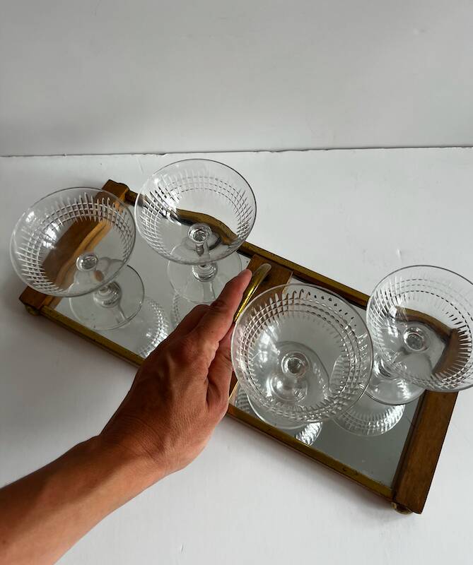 Plateau vintage art deco