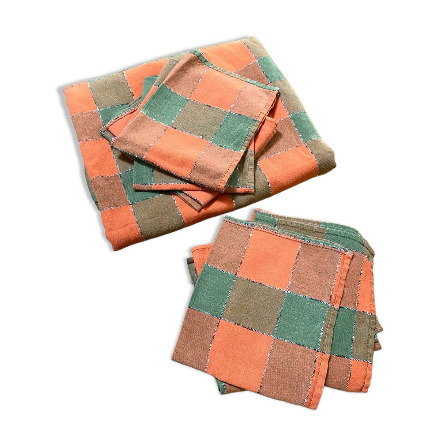 Ensemble de linge de table en coton, 1970