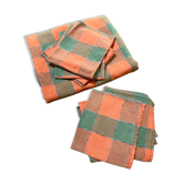 Cotton table linen set, 1970
