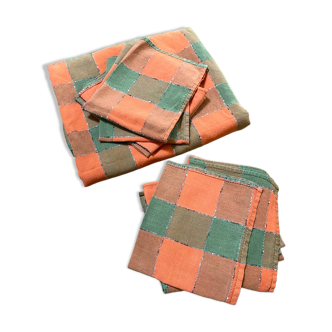 Ensemble de linge de table en coton, 1970