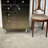 Vintage Italian mirror glass chest of drawers 1960