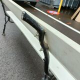 Garden bench old cast iron feet