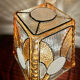 Globe glass chandelier or lamp 60s