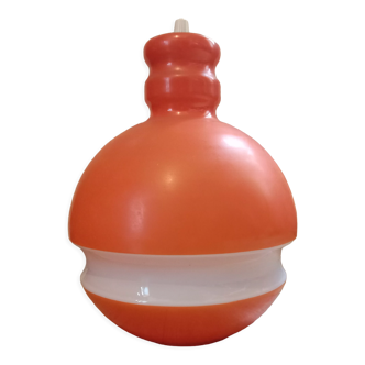 Suspension verre opaline orange