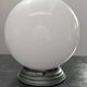 Old large art deco ceiling light 1930 globe ball white opaline lampshade Ø 25 cm