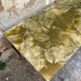 Louis XV style coffee table in onyx and metal