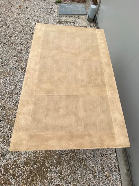 Sanded farmhouse table extension up to 2.54m