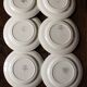 Lot 6 small mismatched plates Niger Corsica red Digoin Sarreguemines