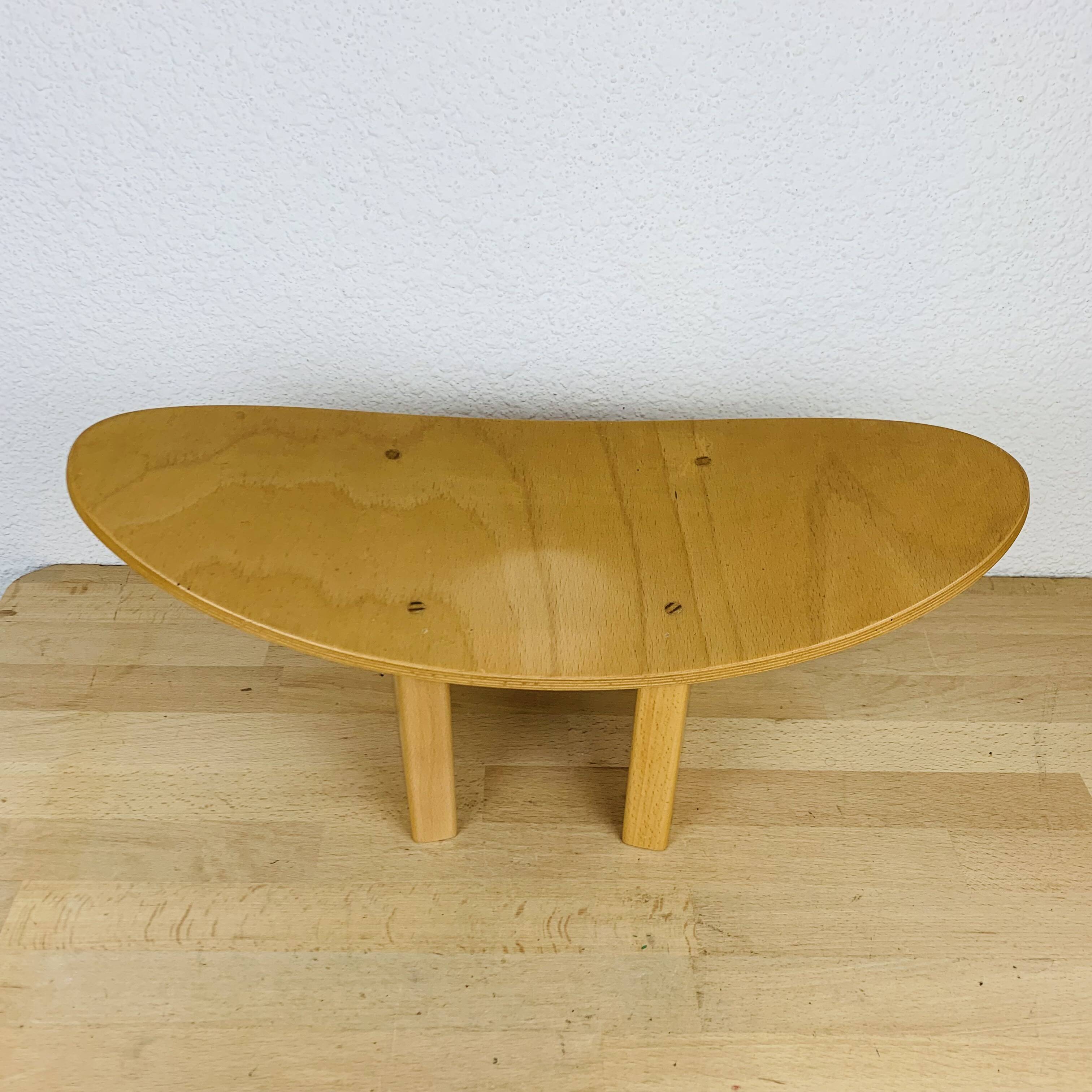 Wooden meditation stool