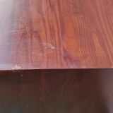 Low cabinet with 2 types of wood