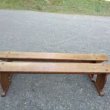 Pair of oak benches