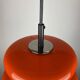 Bright orange glass pendant light AH 1 by Peill and Putzler 1960