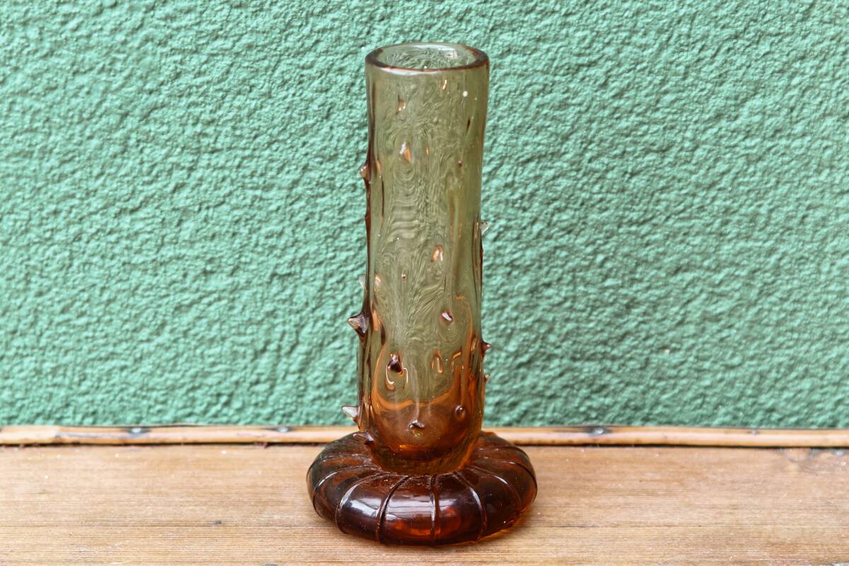 Blown glass soliflore vase