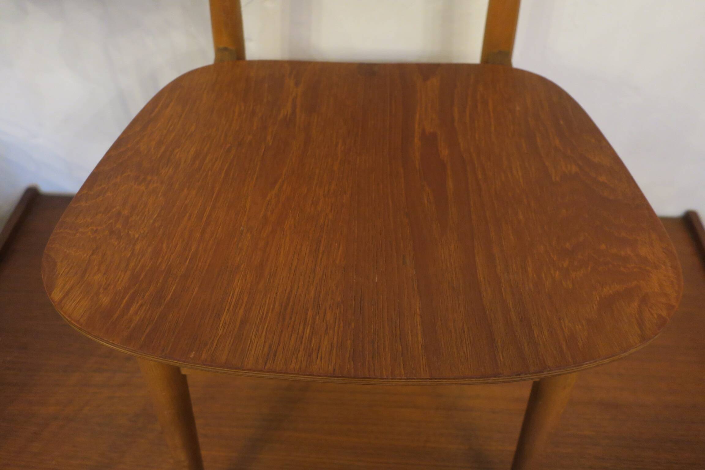 Set of 4 teak butterfly dining chairs, 1960s