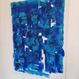Abstract painting by decorator Erik Huet Alvarez