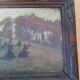 Landscape, oil on cardboard, late 19th century