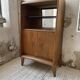 Meuble de rangement secrétaire chêne années 60