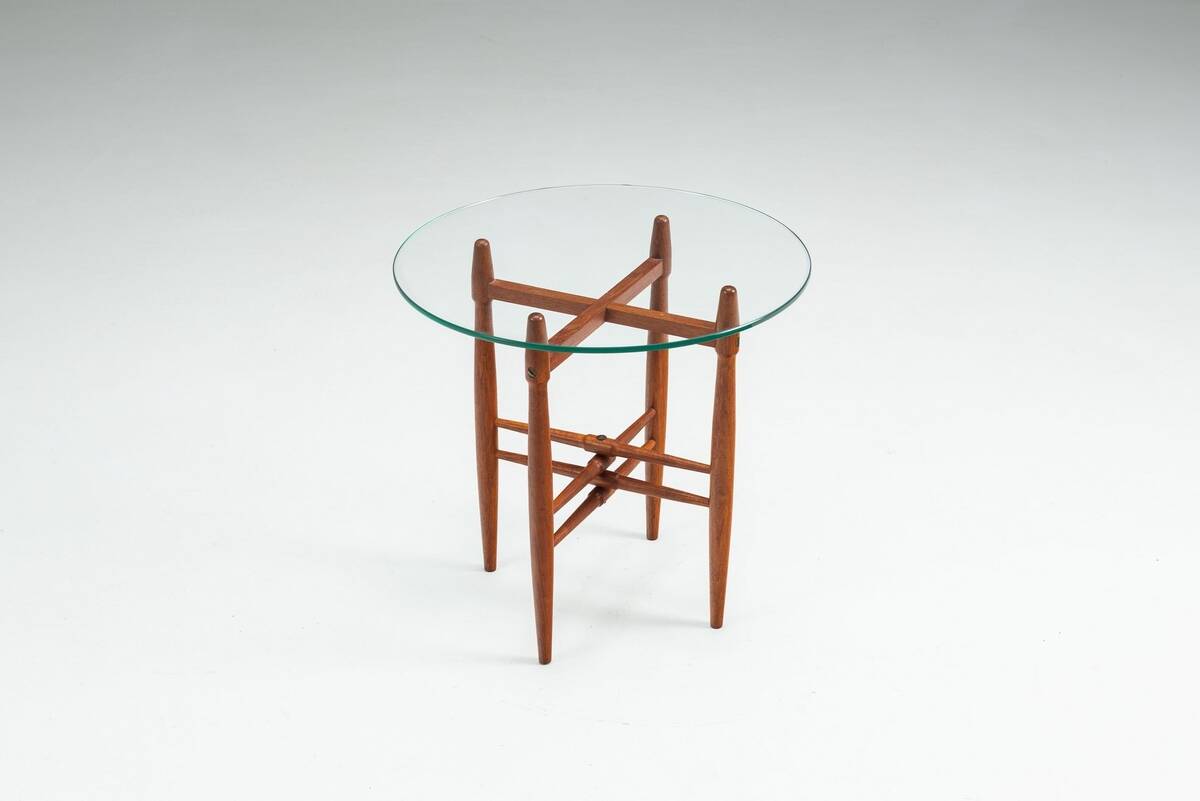 Poul Hundevad side table in teak Vamdrup Stolefabrik Denmark 1960