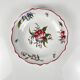 Set of 2 hand-painted ceramic dishes with flower pattern