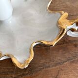 Porcelain leaf candle holder
