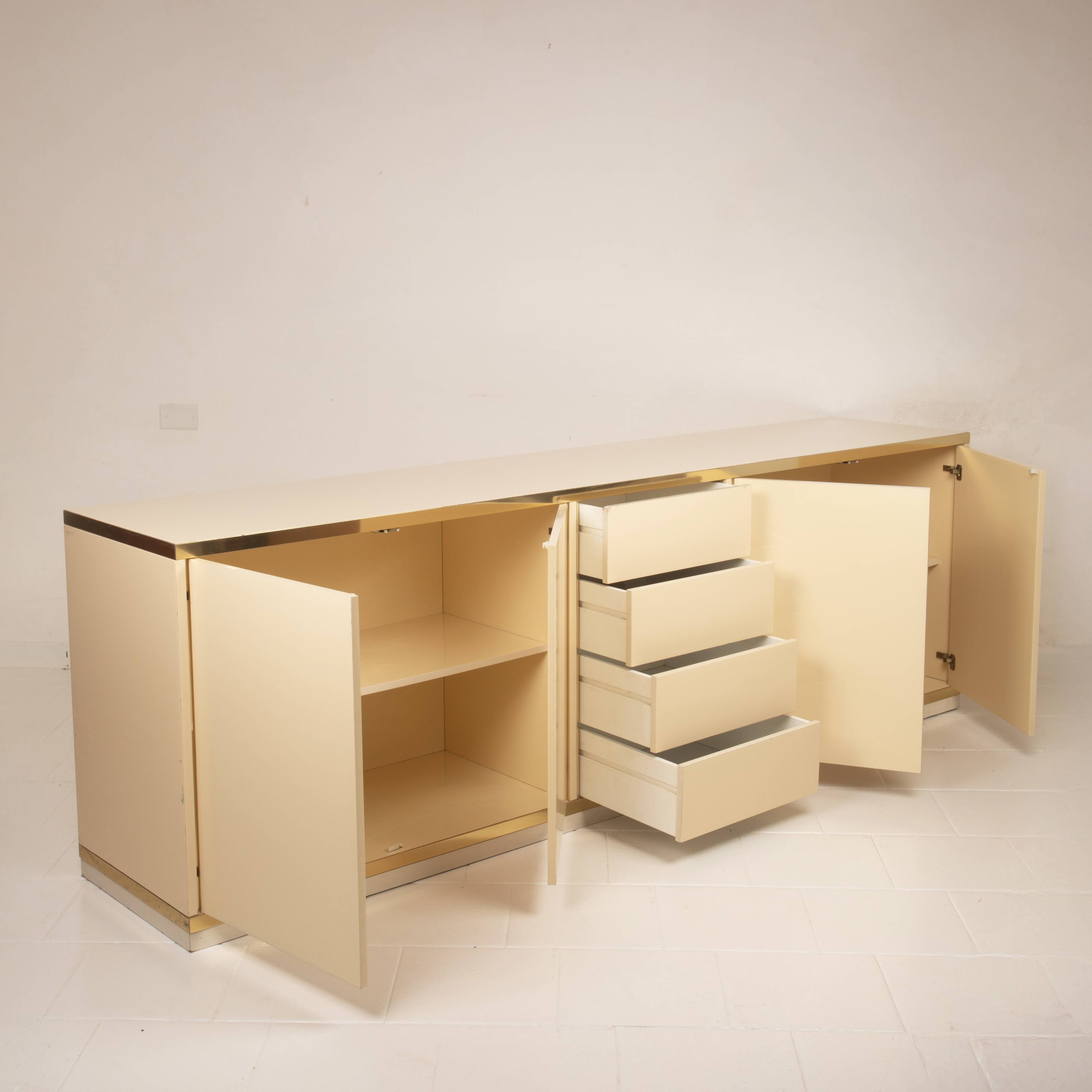 Willy Rizzo Hollywood Regency Sideboard for Mario Sabot 1970