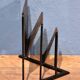 Perforated metal magazine rack Morgens 1980s