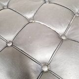 Mid Century Style Barcelona Lounge Chair and Footstool