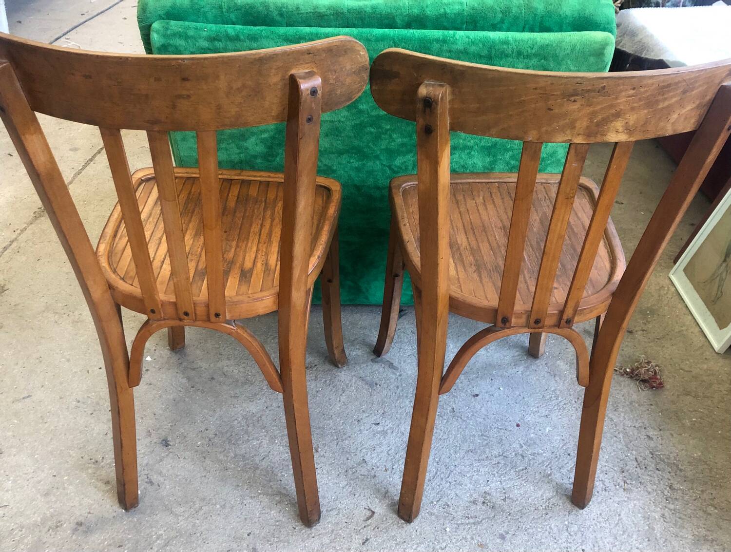 Pair of bistro chairs