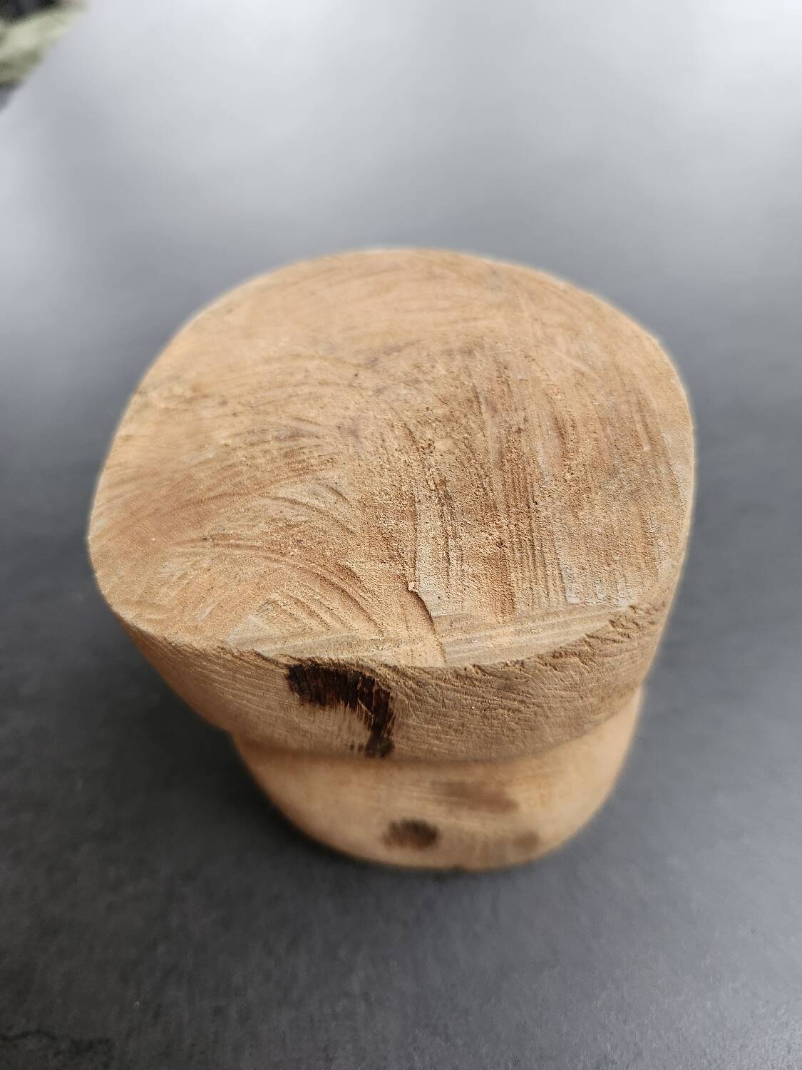 Handmade wooden bowl / mortar