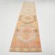 Vintage Runner Rug, 3x13 Long Faded Rug, Runner Rug, 84x398Cm