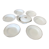 6 soup plates and tureens in Limoges porcelain