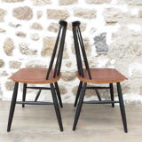 Pair of Fanett Tapiovaara chairs
