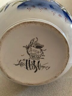 Sarreguemines ceramic pitcher jug