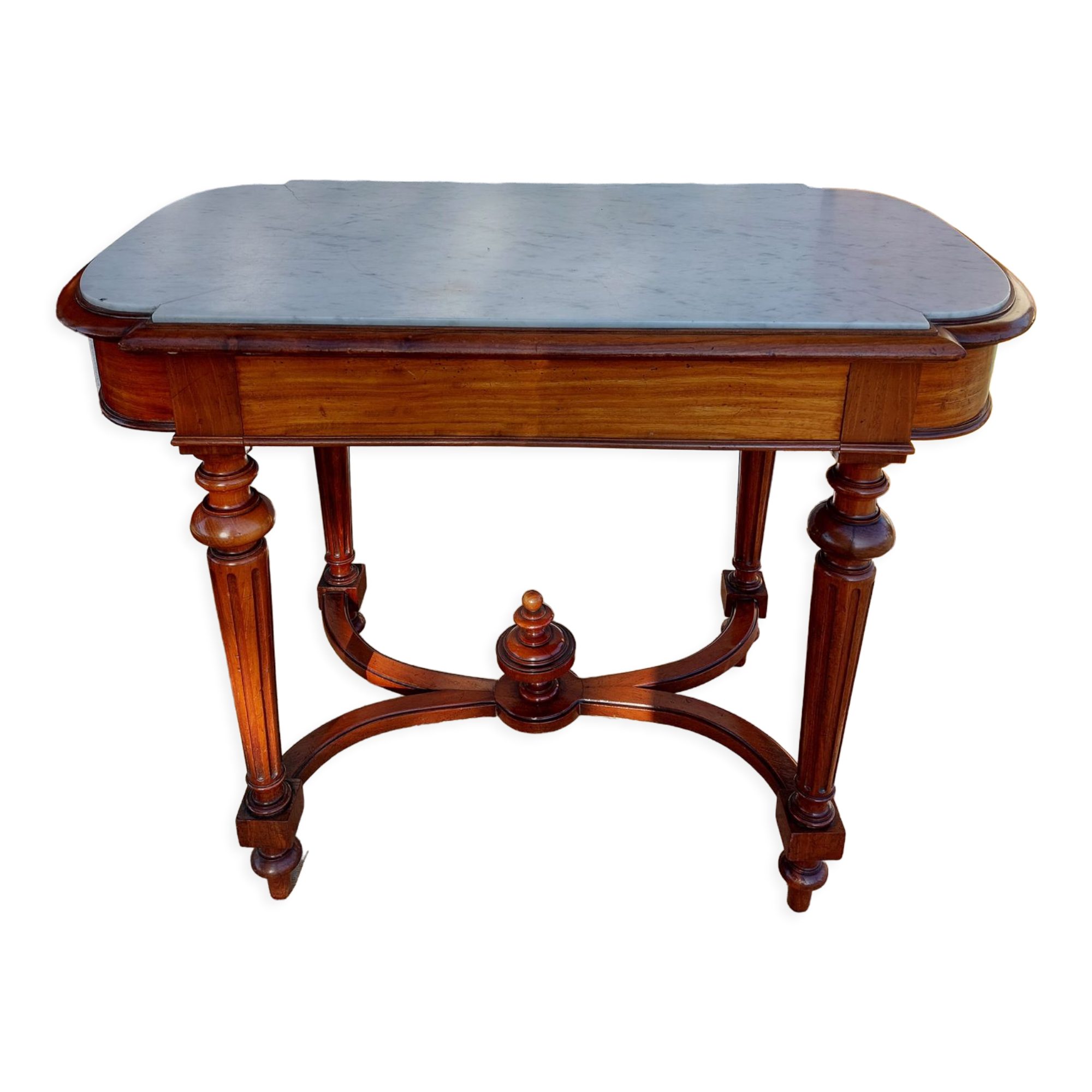 Console, white marble top