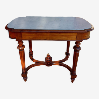 Console, white marble top