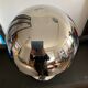 Vintage mushroom lamp 80s in chrome metal